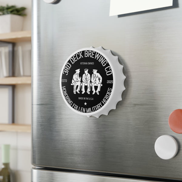 The Classic Black & White Bottle Opener