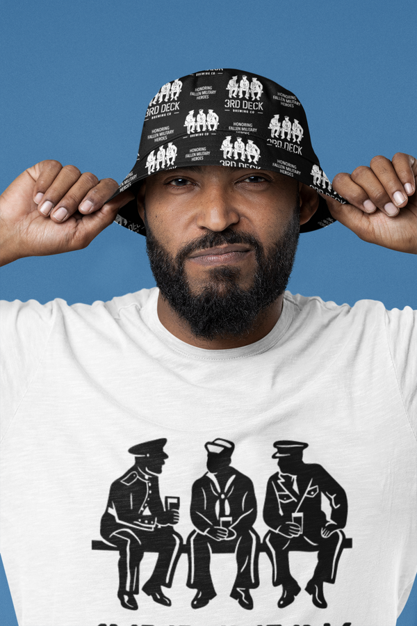 The Memorial Bucket - Black (Stitching Black or White)