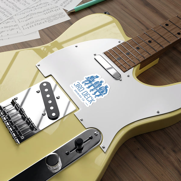 The 3rd Deck Sticker - Blue