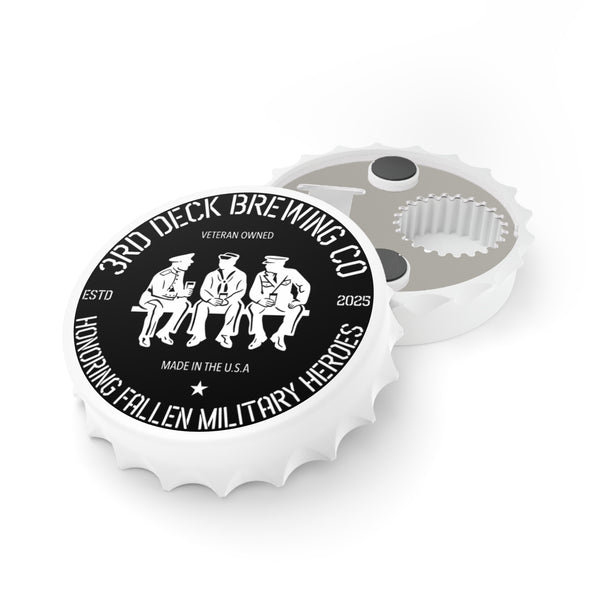The Classic Black & White Bottle Opener